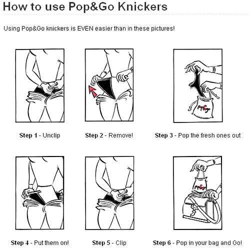 Pop & Go Knickers Bikini Briefs 2 Pack - 6
